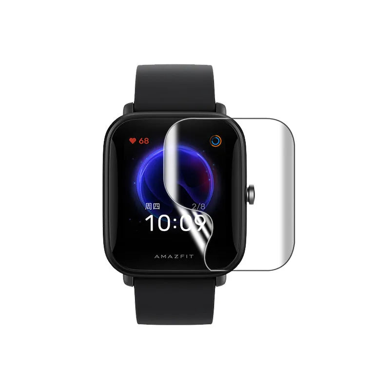 Hydrogel screen protector film for Amazfit Bip smartwatch with anti-scratch properties