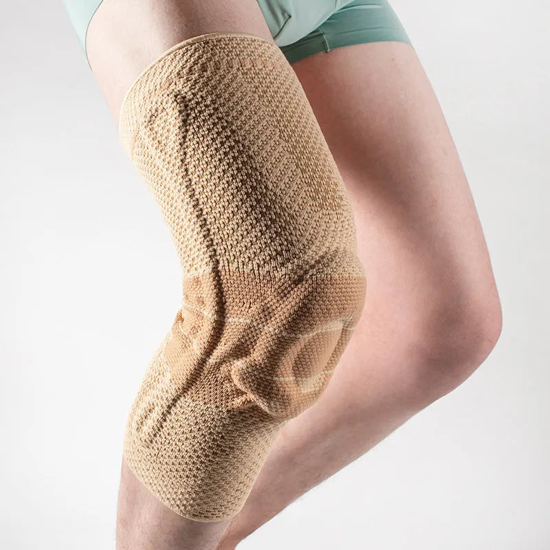 Adult basketball knee pads in black and blue or grey and blue colours