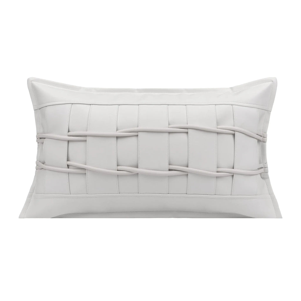 30x50cm square PU cushion cover in BZ22922, minimalist modern living room pillow cover with core options
