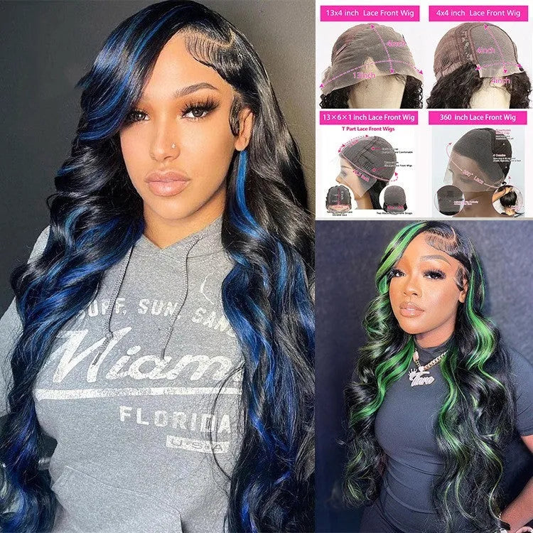 Real human hair 4x4 lace headgear wig with double-layer mechanism in star fashion style for ladies