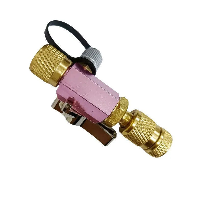 Vacuum valve core disassembly tool set with 1/4 and 5/16 metal valve removers for bicycle tyre repair