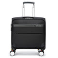 Black 18-inch Oxford cloth business cabin suitcase with retractable handle and universal wheels
