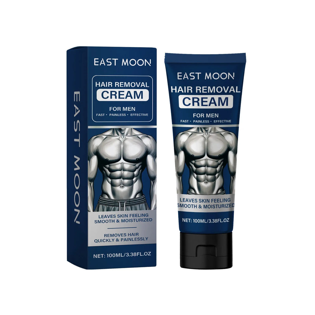 100ml tube of men's depilatory cream for lip, beard, armpit, hand and leg hair removal