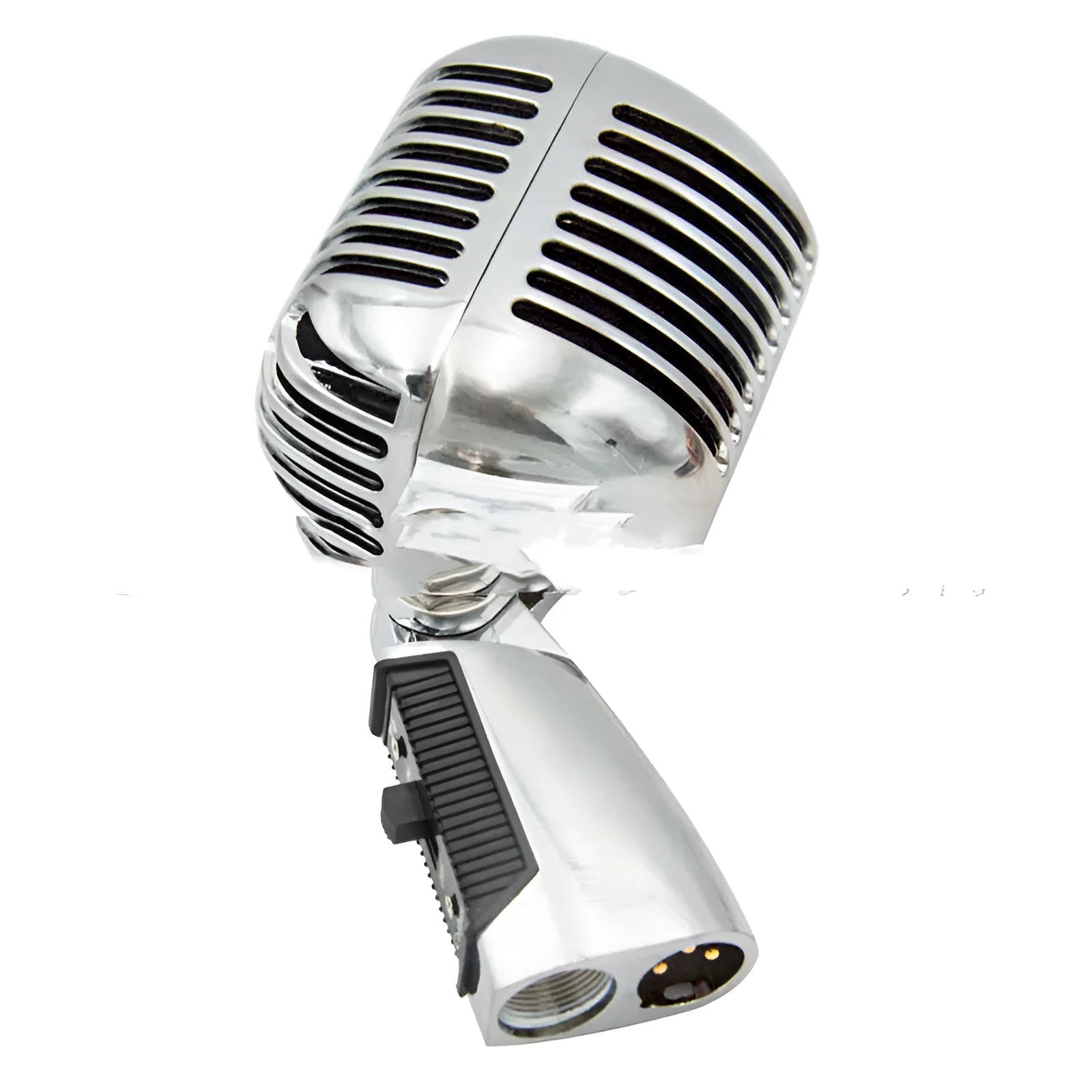 All-metal dynamic stage microphone in gold, silver, and rose gold colours with heart-shaped directivity