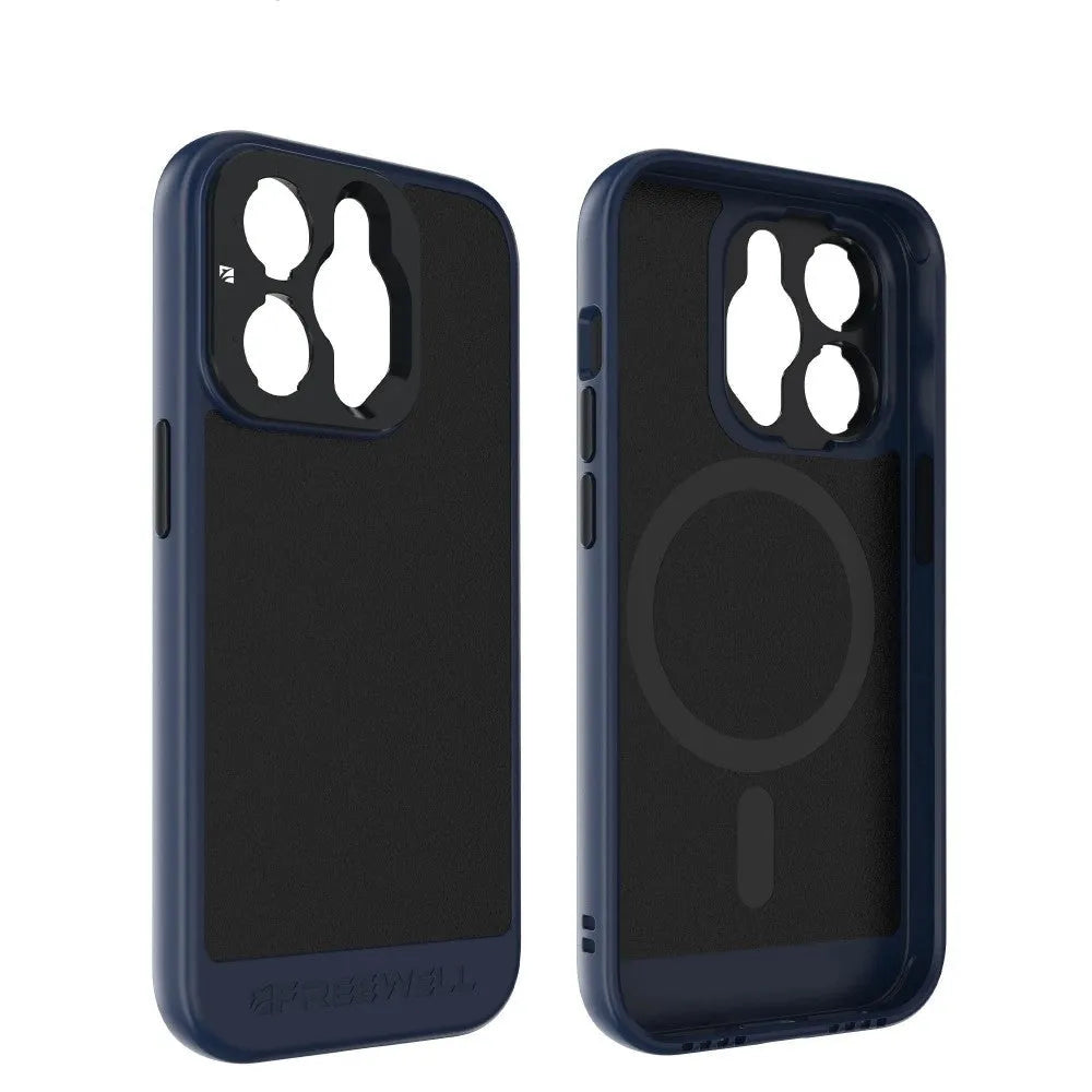 Black iPhone phone case shown for 13 Pro, 14 Pro and 15 Pro model compatibility.