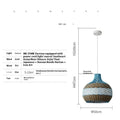 Vine woven pendant lamp in Southeast Asian style with 30cm 40cm 50cm diameter options