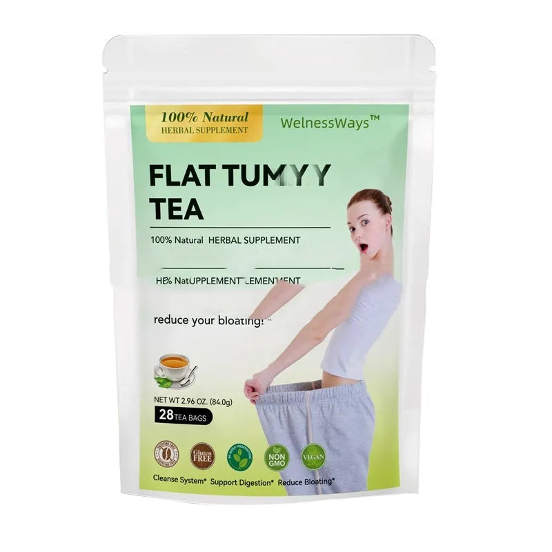 28 Day Herbal Tea Collection with multiple specialised blends including Flat Tummy Tea and detox varieties