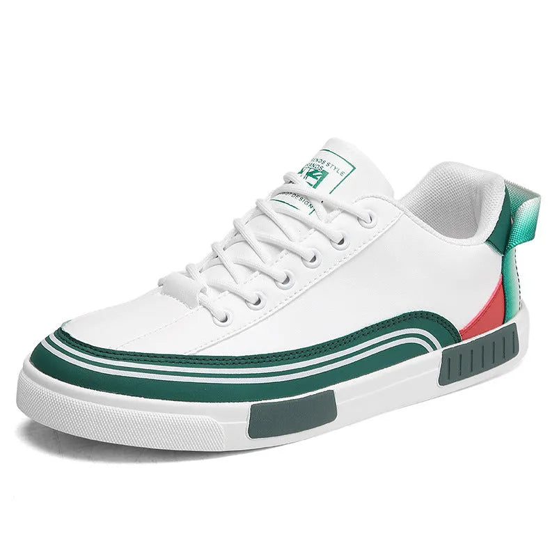 Men's breathable canvas casual shoes in Milan colourway with mesh panelling and flat heel