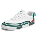Men's breathable canvas casual shoes in Milan colourway with mesh panelling and flat heel