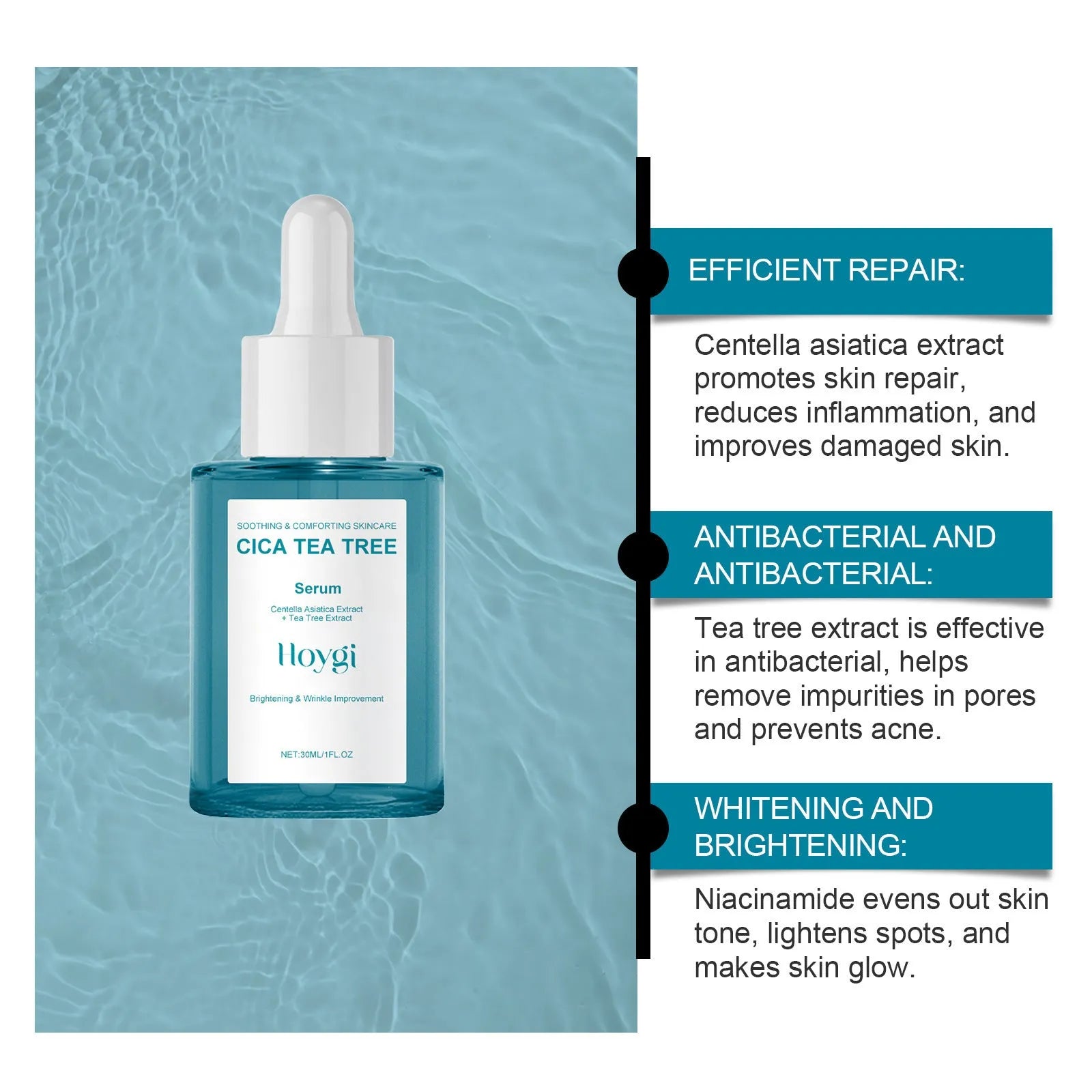 30ml Centella Asiatica Firming Care Solution bottle for hydrating and moisturising skincare