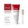 Collagen peeling off mask tube with brush applicator for facial treatment