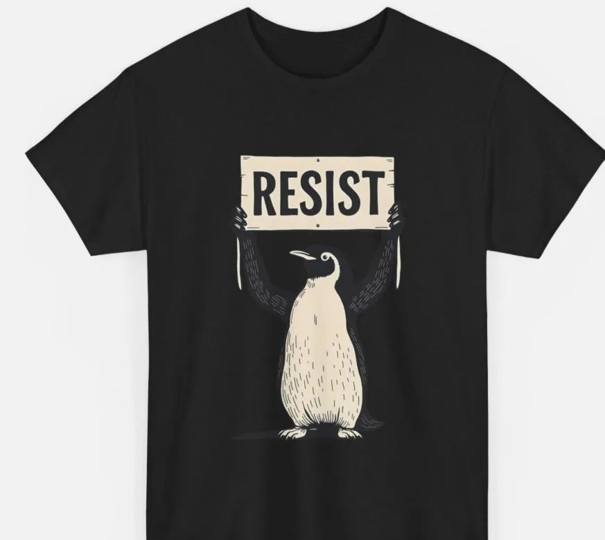 Loose fit short sleeve cotton T-shirt in black on a hanger.
