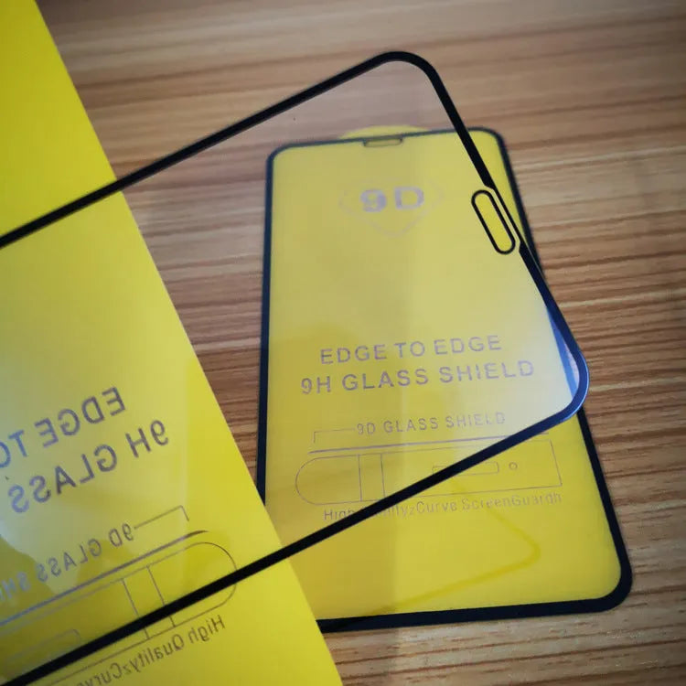 Black tempered glass screen protector for Xiaomi 10lite 11lite and 11t Pro phones