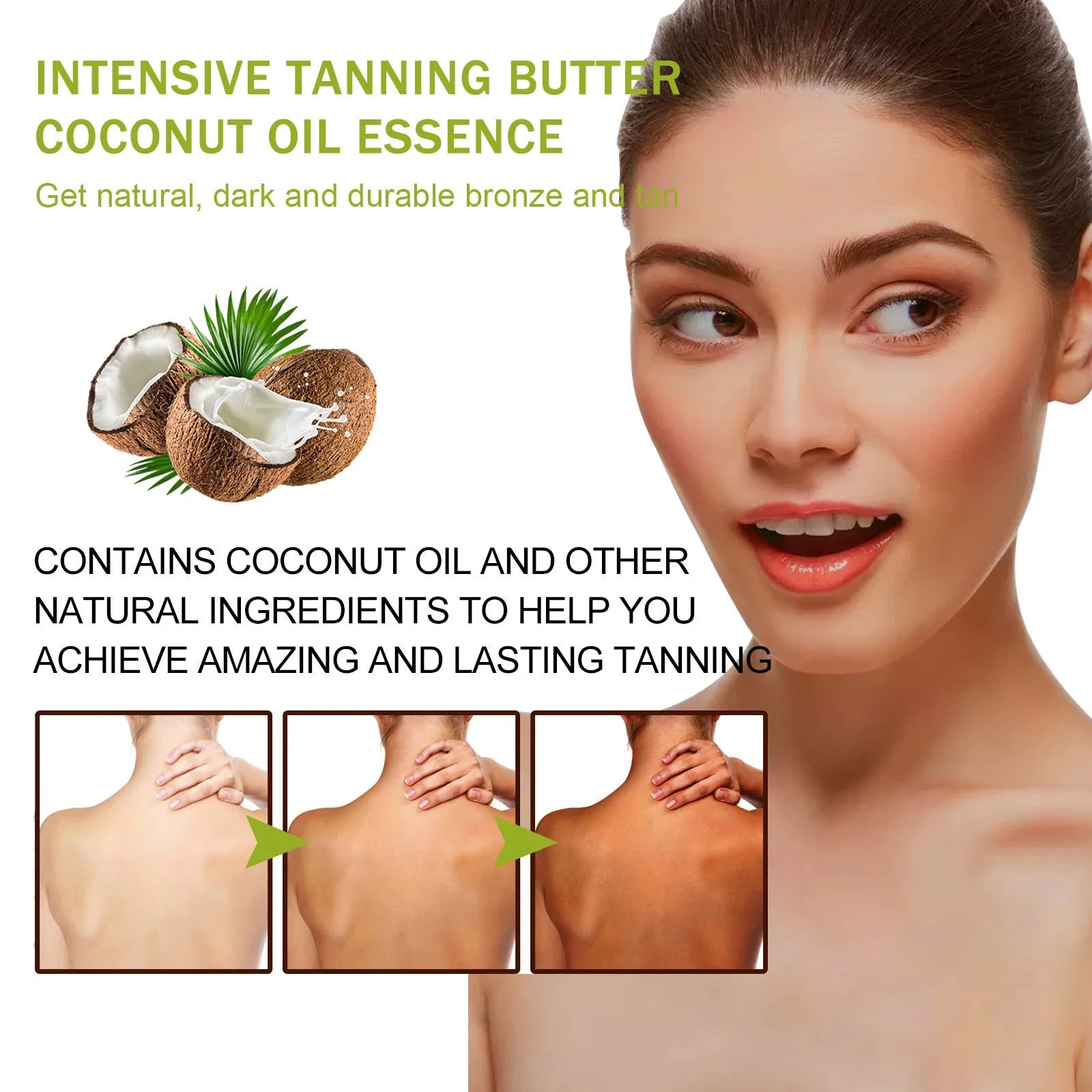 100g coconut hair blackening cream jar with radish seed oil and aloe extract for outdoor use