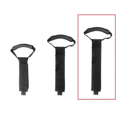 Portable heavy-duty nylon storage strap with Velcro handle, standard colour, S M L options