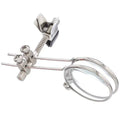 Metal bracket glasses double clip with spring attachment and glass magnifying lens