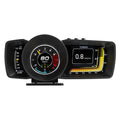 A600 OBDII monitor computer with 4.3-inch screen showing vehicle diagnostics data and GPS navigation display