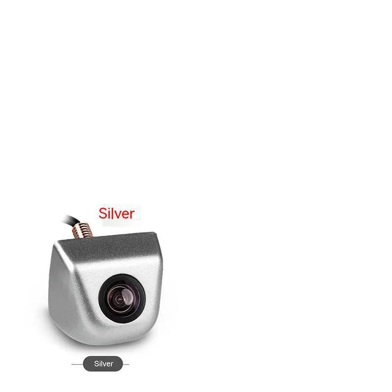 Waterproof metal car reversing camera with screw mounting and integrated cable