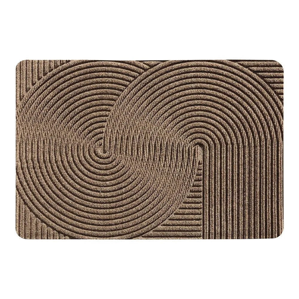 Cartoon anime pattern diatom oil entrance carpet with wire ring edges in 60x90cm size
