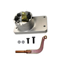 Silver aluminium alloy gear shift short lever for Horton trucks showing metallic finish and rod structure