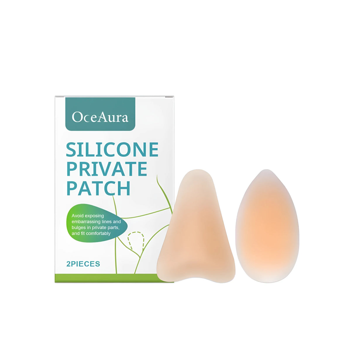 Silicone privacy invisible stickers showing droplet and Y-shaped adhesive nipple covers