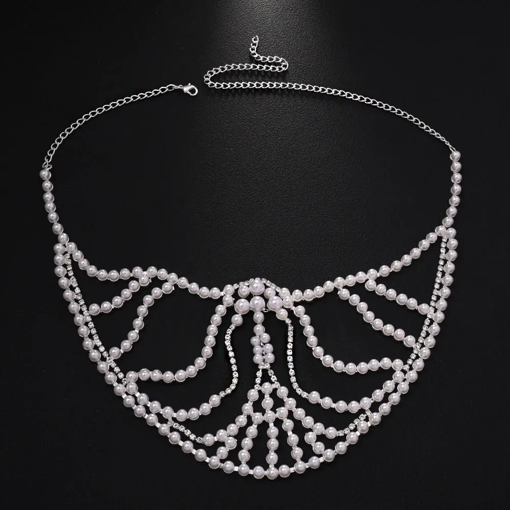 Geometric alloy party mask with gemstone patchwork in silver electroplated finish