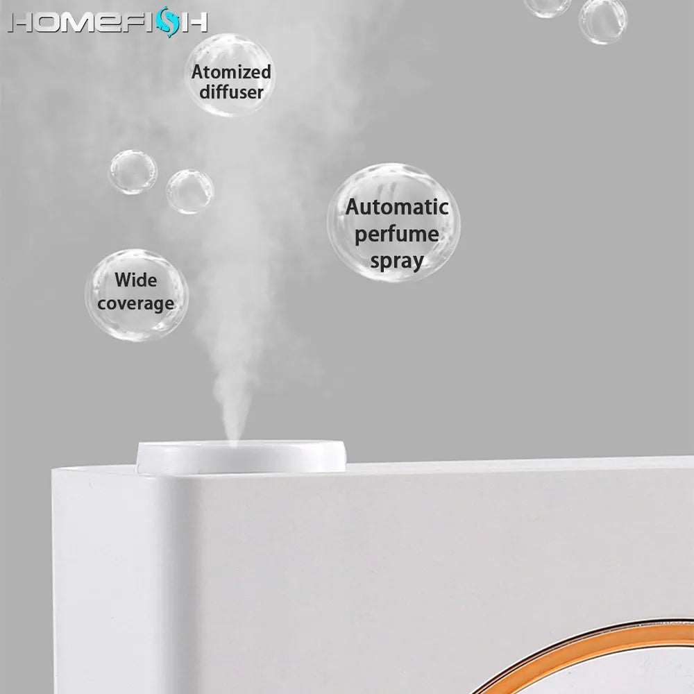 White wall-mounted automatic aromatherapy machine with USB charging port