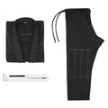 Brazilian Jiu-jitsu uniform set in cotton blend fabric showing top and trousers