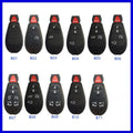 Dodge car smart card key replacement shell case in ABS brass and nylon material