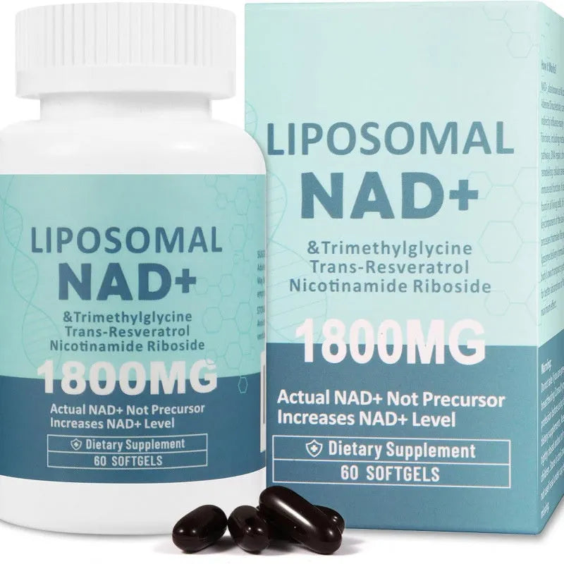 Bottle of NMN supplement capsules with choice of 60 or 120 piece count