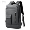 Men's slim business backpack in Oxford fabric with cross-body design