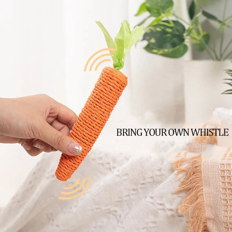 Interactive cat toys bundle with carrot bites paper toys, ringing stones, cat sticks and tooth grinding sticks in two size options
