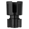 Matte black adjustable car cup holder expander for large bottles and cups