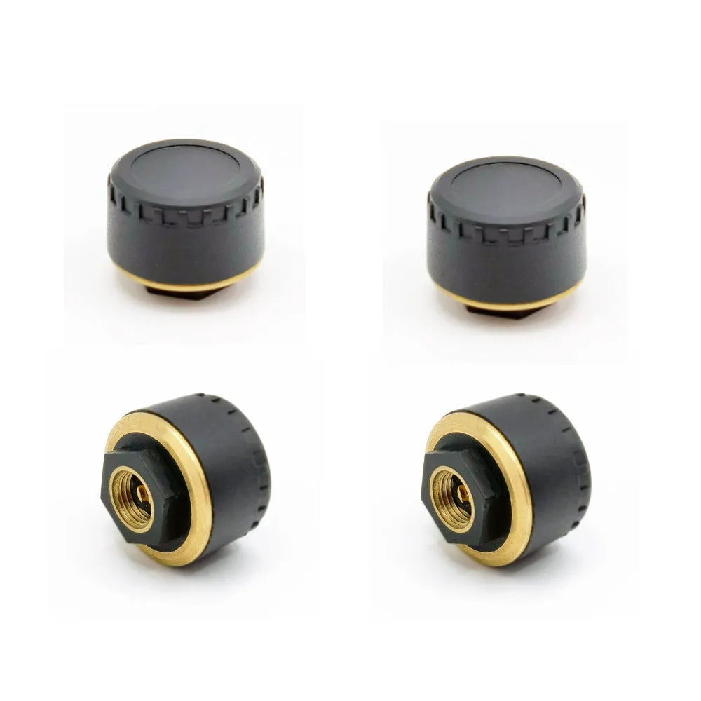 Bluetooth car tyre pressure monitoring system with four waterproof sensors for mobile phone display