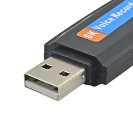SK-001 black and white USB flash drive with creative gift design showing front and side views.