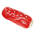 Primary colour plastic molar rod dog toy with glue toothbrush texture for chewing and dental care