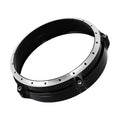 Black CNC aluminium headlight cover for BMW R Nine T Scrambler motorcycle 2014-2017 models