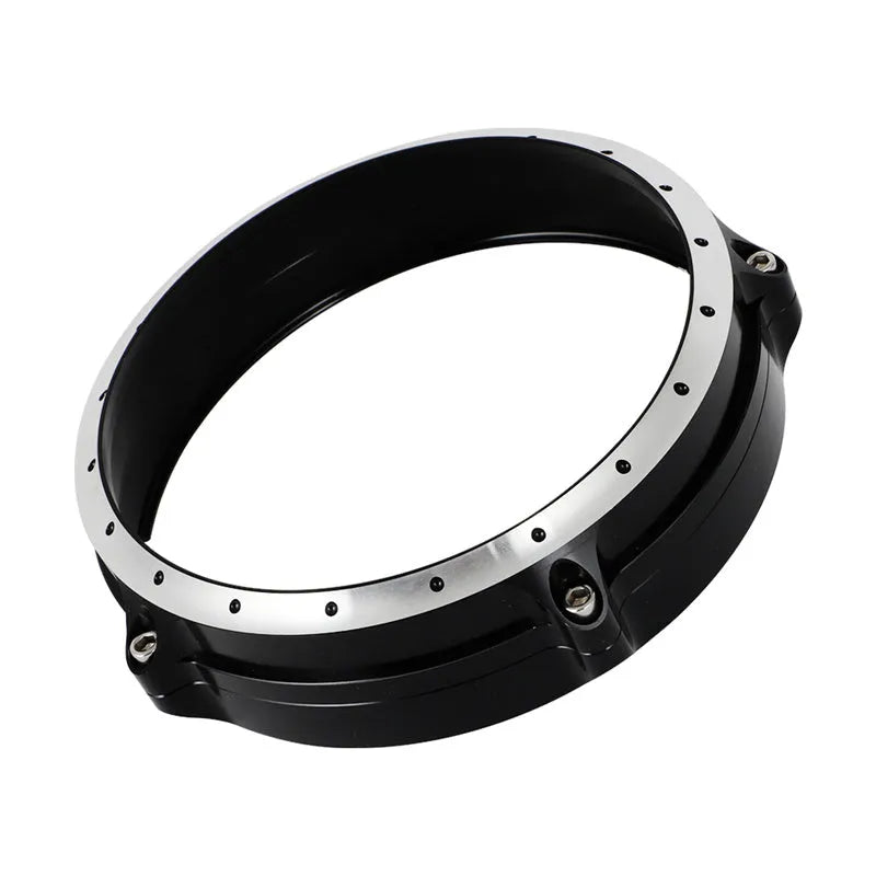Black CNC aluminium headlight cover for BMW R Nine T Scrambler motorcycle 2014-2017 models