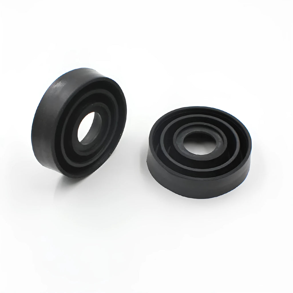 Silicone car headlight dust cover showing Type A closed and Type B open style options
