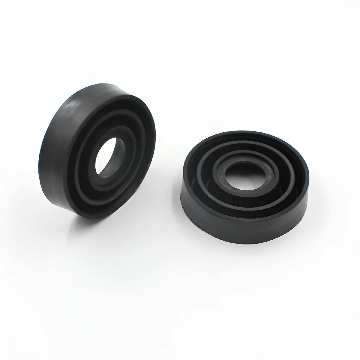 Silicone car headlight dust cover showing Type A closed and Type B open style options