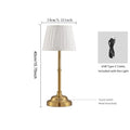 Nordic modern simple gold table lamp, 14 x 40cm, built-in battery, three colours 3W bedside night light