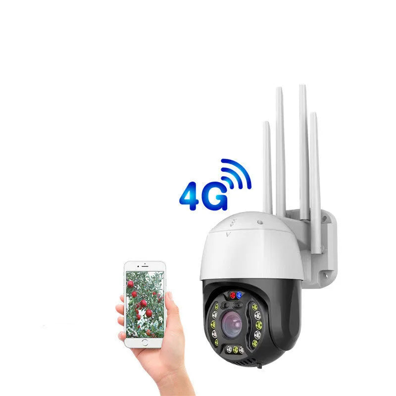 5MP outdoor dome security camera with 360 degree rotation and infrared night vision capability