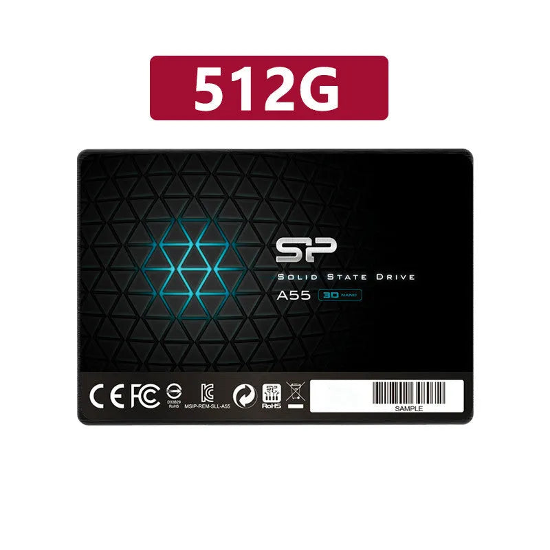 Solid state hard disk for notebook computer, 128GB to 1TB SSD with SLC caching and up to 500MB/s read speed
