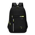 Men's Oxford cloth schoolbag in black with large capacity and air pillow belt burden reduction system