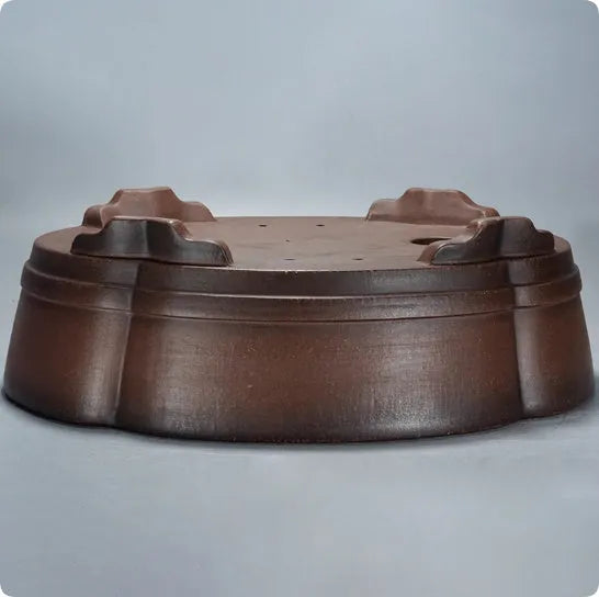 Classical style old pile purple clay flower pot for bonsai and plants