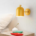 Single-head aluminium wall lamp in blue, green, pink or yellow with a 5W LED light.