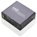 Black HDMI to DVI converter cable with coaxial audio output and power supply unit