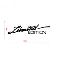 Black laser reflective car sticker with text design on PET material for vehicle application