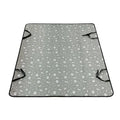 Waterproof cloth car pet mat for rear seats with dog footprint pattern