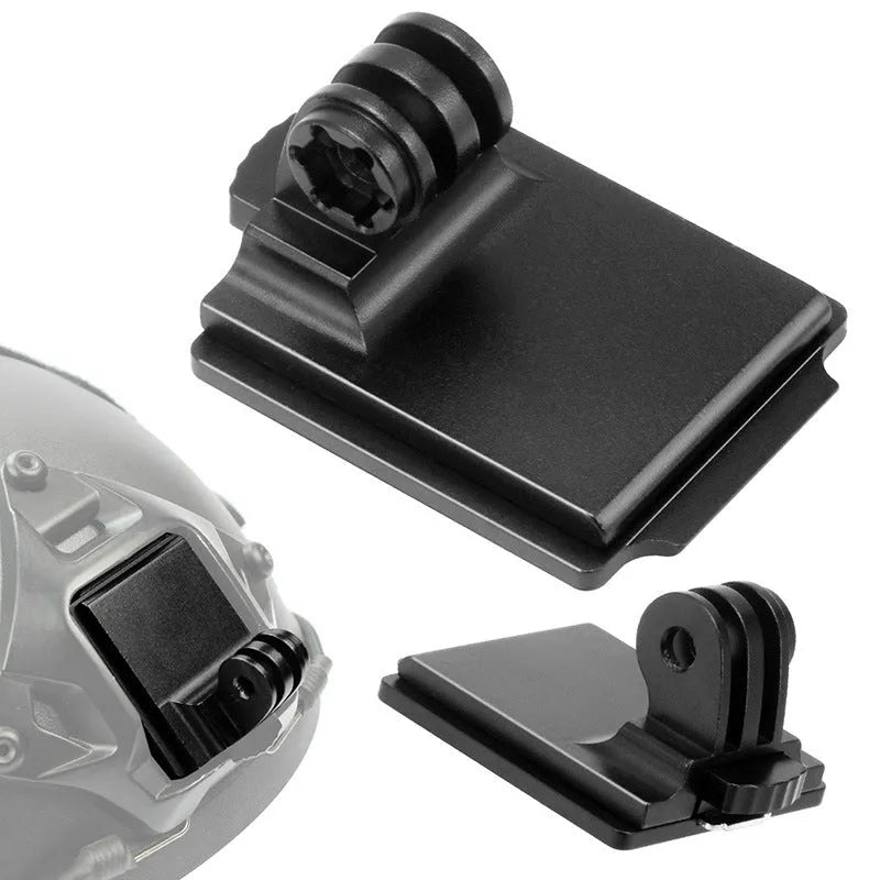 Aluminium alloy action camera helmet mount for GoPro on motorcycle safety gear